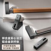 高衣杆定兰皮革子母衣通杆顶装 款 衣柜挂衣杆皮革衣通莱邦客子母款