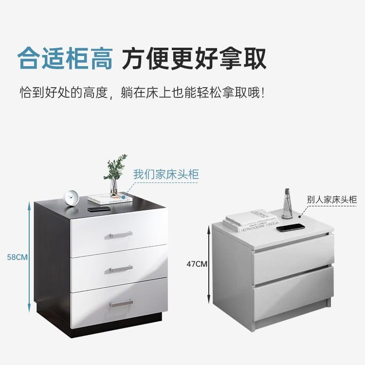床头柜家用小型现代简约卧室床边轻奢简易迷你置物架储物柜收纳柜