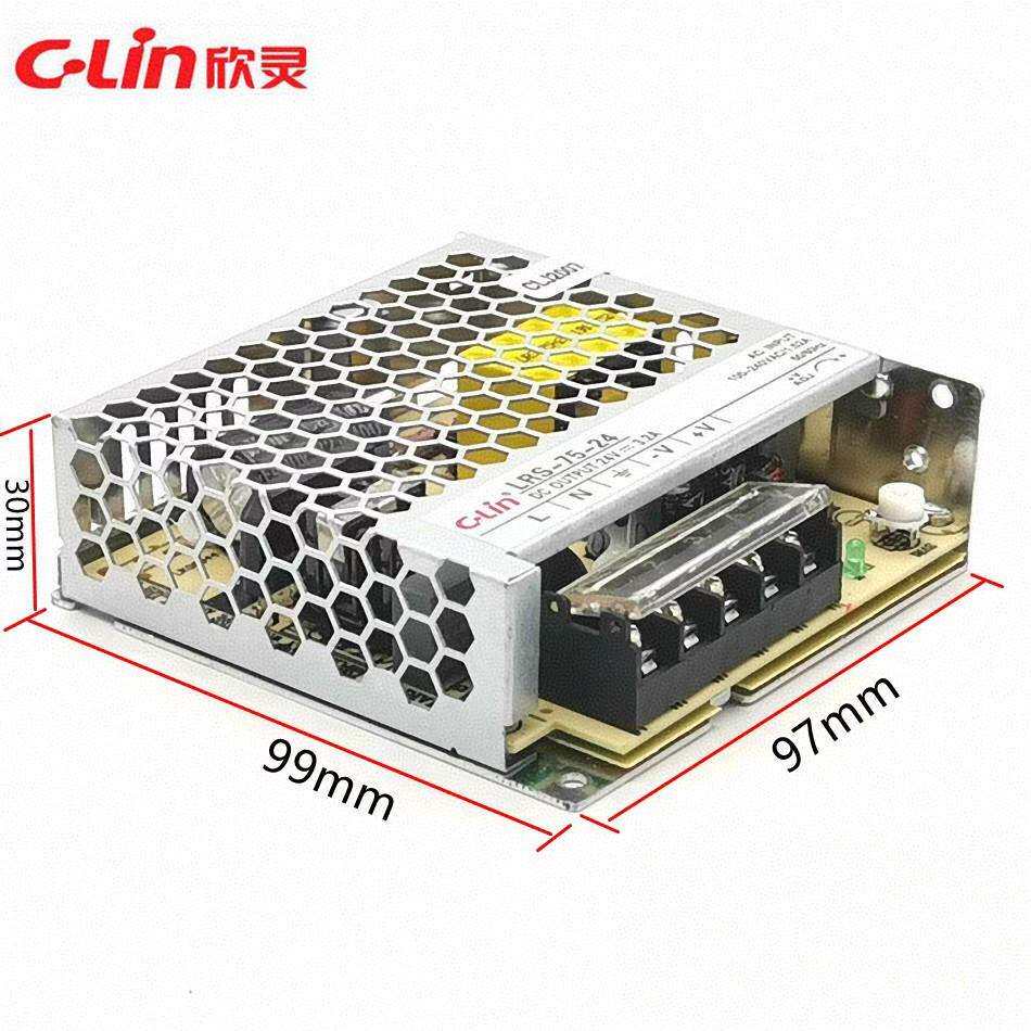 欣灵开关电源LRS-75-24 24V3.2A直流变压器 LED电源