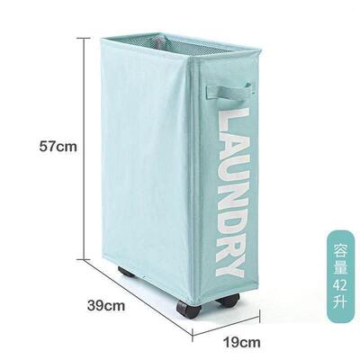 Laundry Basket Foldable Dirty Clothes With Wheels Organizer
