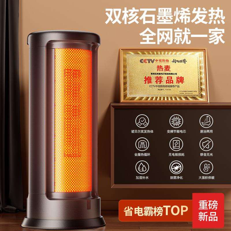 BEIWEI摇头语音暖风机浴室家用立式取暖器卧室速热遥控热风机语音