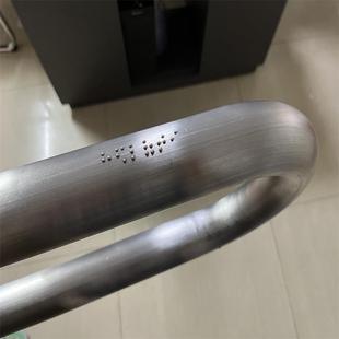 不锈钢51圆管盲文弯管扶手地铁站上下楼梯标识盲文触摸凸点