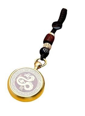 本命年钥匙扣黄铜朱砂装饰摆件