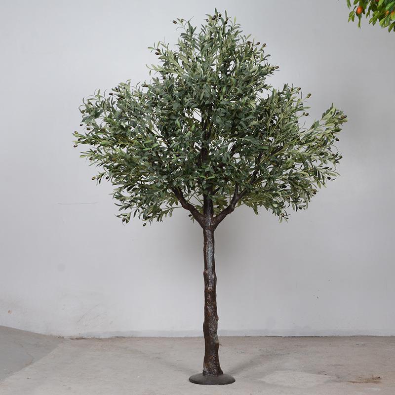 仿真物植植橄榄TTK设树室内盆栽陈设景观橱窗摄影摆绿摆件橄榄树