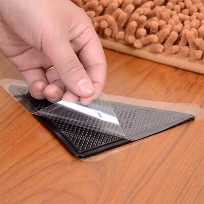 slip mats fixed silicon rubber carpet pad stick 地毯固定贴