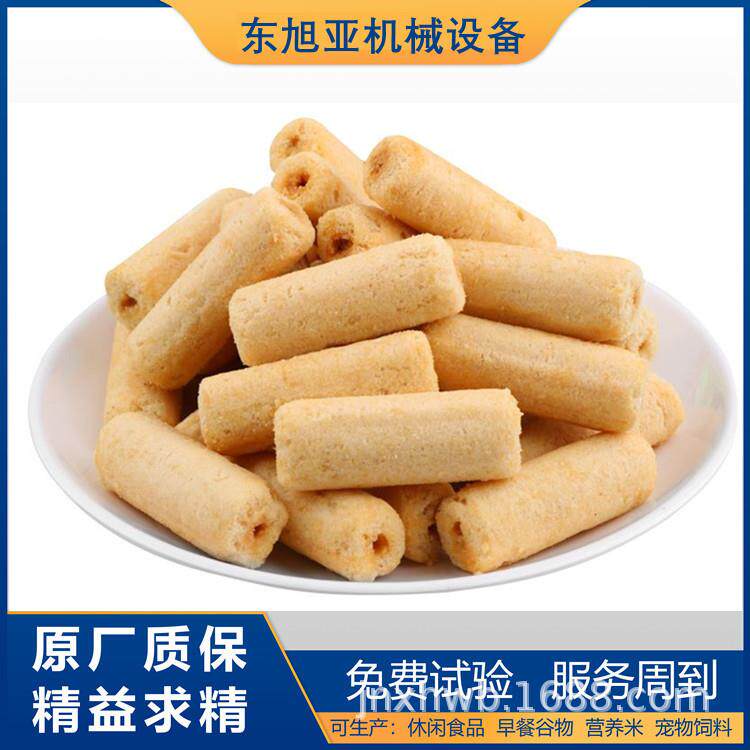 夹心米果食品膨化机 风味米饼生产设备 酱油饼食品机械