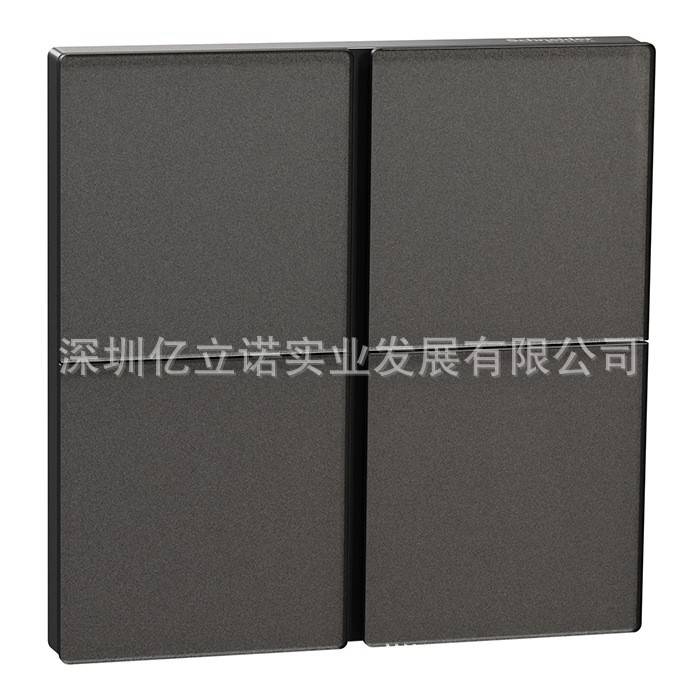 KNX开关控制面板境悦系列黑色玻璃4键智能面板C2E616203_MB_C1