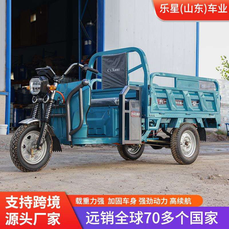 电动三轮长续航爬坡无压力防溜车载货载人三轮车可折叠送货三轮车