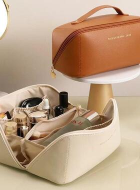 Portable Travel Makeup Bag with Large Capacity, Pillow-Shape
