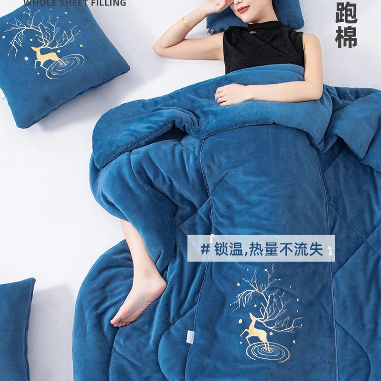 抱枕被两用加厚一2F97T885S025新子款午睡毯子车内枕头二合车上折