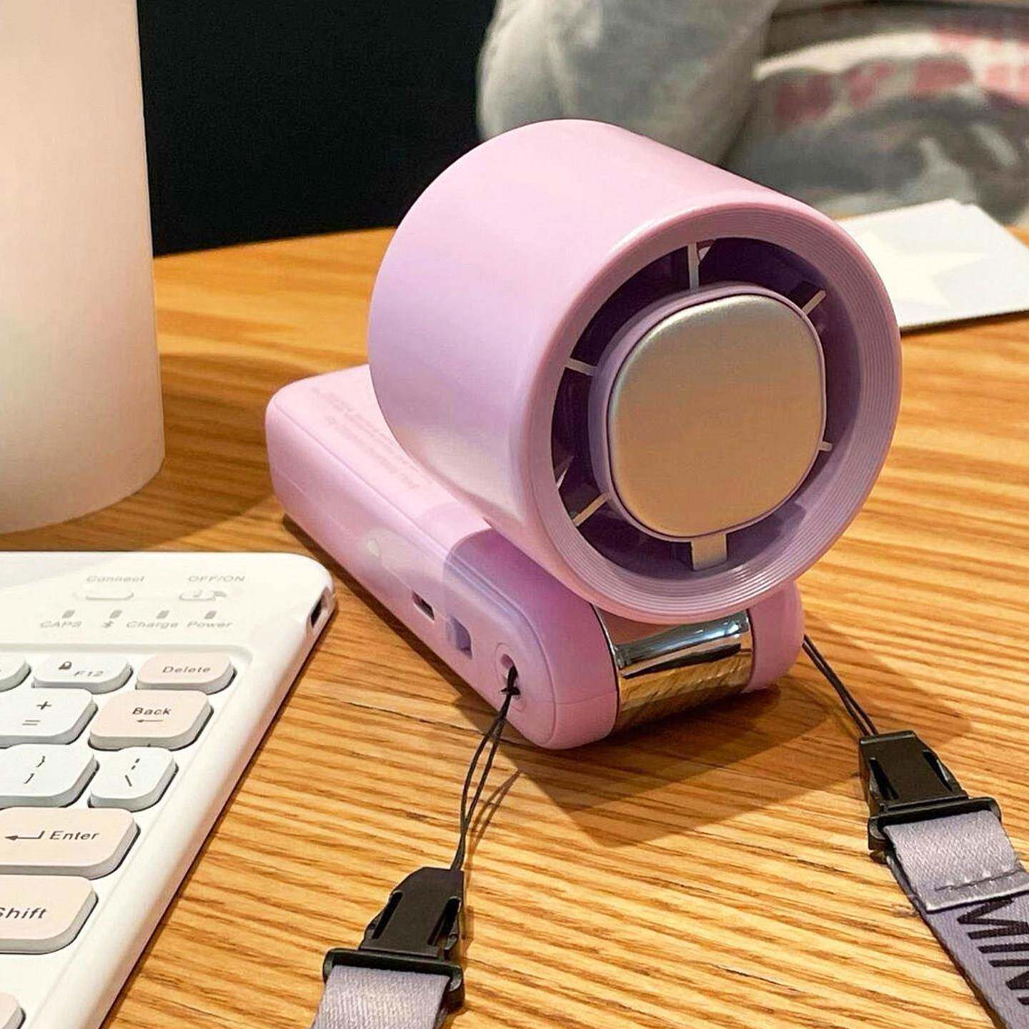 冰敷风扇手持2026新款折叠高速长续航便携可挂脖半导体制冷小风扇