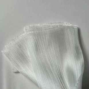 3米价欧根纱花朵褶皱风琴舞亮纱婚礼景装 背APU饰婚庆面台造型料