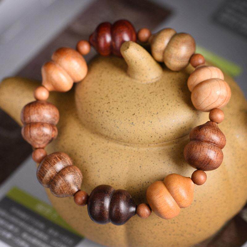 Buddha Bead Mala Prayer Gourd Pendant Hand String Jewelry