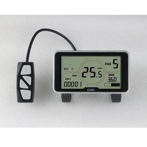新款直销24V 6V 48V C600 高配电动自行车滑板车四寸大屏液晶仪表