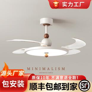 2025新款 餐厅风扇灯静音吊扇灯简约现代卧室电扇灯一体吊灯具