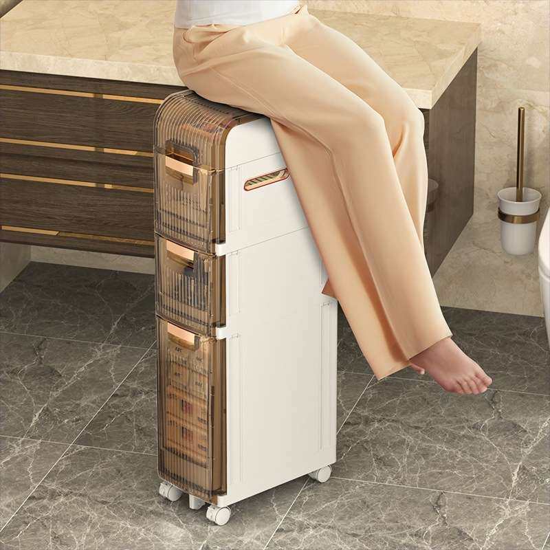 抽屉式夹缝收纳柜子分层收纳浴室置物柜家用卫生间缝隙塑料储物柜,收纳整理,收纳柜,淘宝优惠券,粉丝福利购,淘宝优惠卷