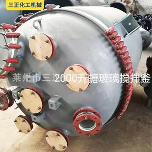 电加热搪瓷反应釜化工电加热内外盘管蒸汽反应釜真空搅拌反应釜
