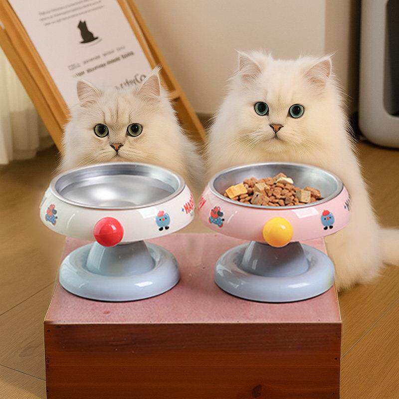 猫碗不锈钢猫食盆斜口碗保护颈椎猫咪饭碗粮碗喝水碗食碗宠物狗碗
