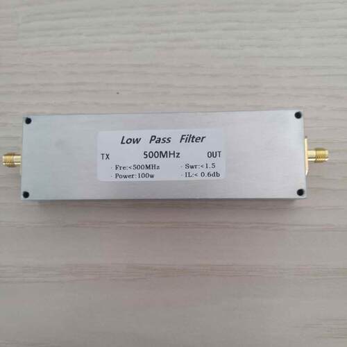 低通滤波器 LPF-500MHz 抑制谐波 抗干扰 100w SMA母座