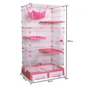 豪华猫房子 正品 出口日韩 三猫大号层猫别墅 二层 宠物猫笼子双层