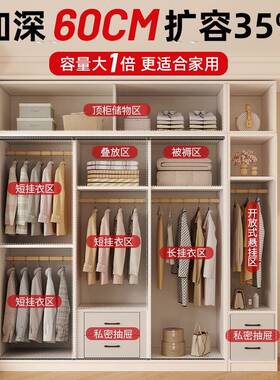 实木衣柜卧室C24_svi4家用简易用衣2025新款儿子童拉门柜出租柜房