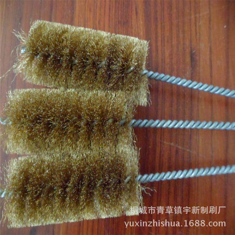 厂家一手货源 工业毛刷 圆形铜丝管道清洗刷 内孔去毛刺抛光刷