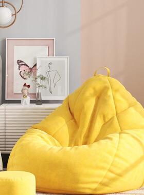 懒人休沙发可睡椅可躺豆袋XWU榻榻米小户型卧台室阳闲座椅子单人