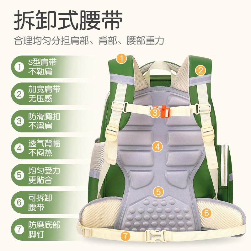 小生书包英伦风减负学背垫耐磨儿书包3-6年级小童学生邵东LQR书包