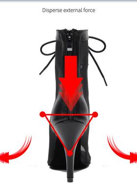 Woman High Tip Ballroom Dance Shoes Woman Ruber Insole Latin