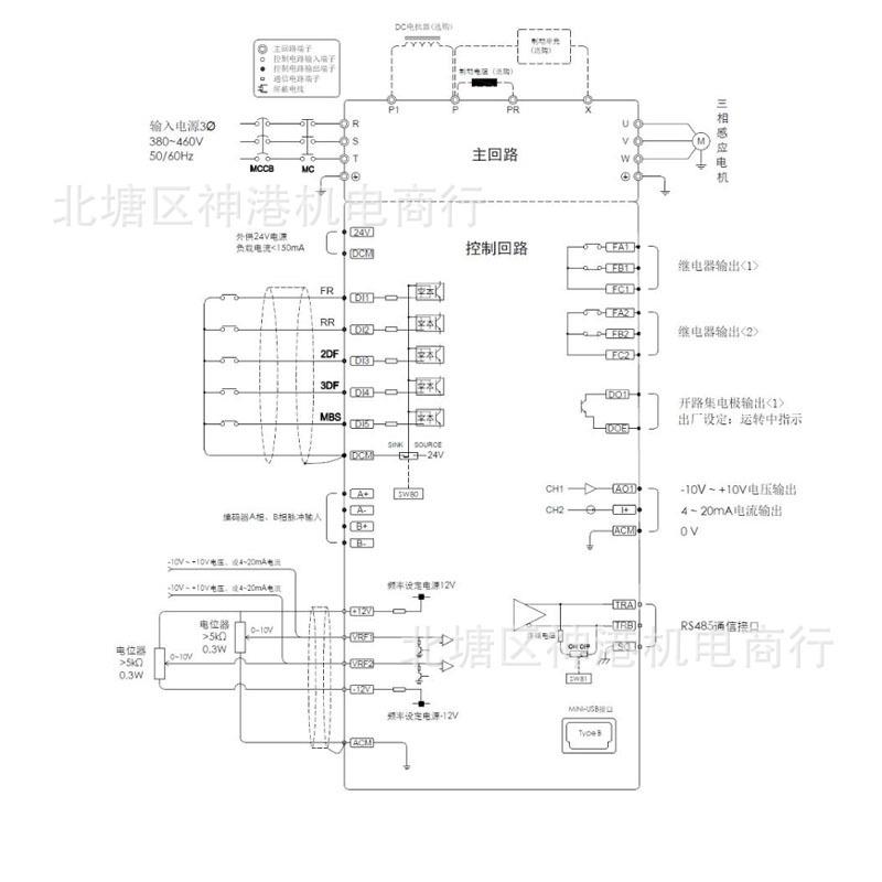 三垦变频器HS720-0015/22/40/55/75/0110/80150/0185/0220 LNT4