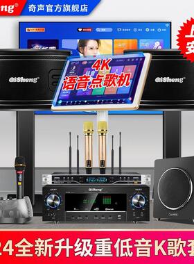 奇声家庭ktv音响套装家用卡拉ok点唱歌一体机客厅K歌音箱全套影院
