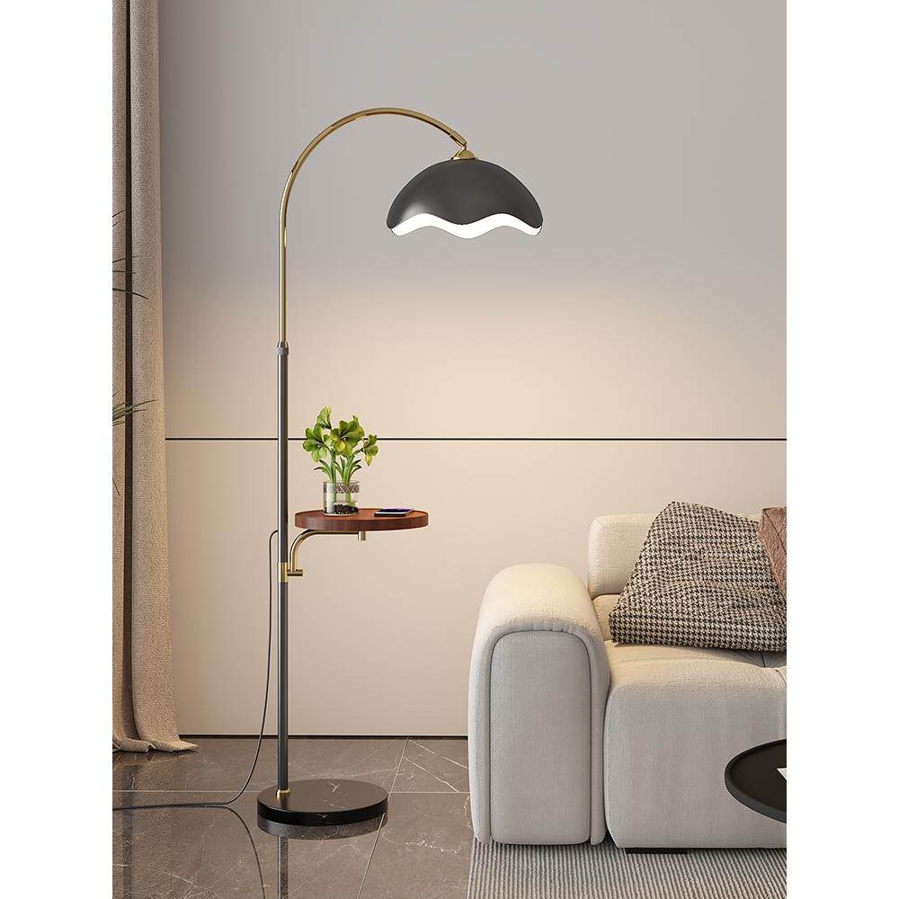 法式复古落地灯客厅沙发旁边几置物奶油风摆件卧室床头氛围感台灯