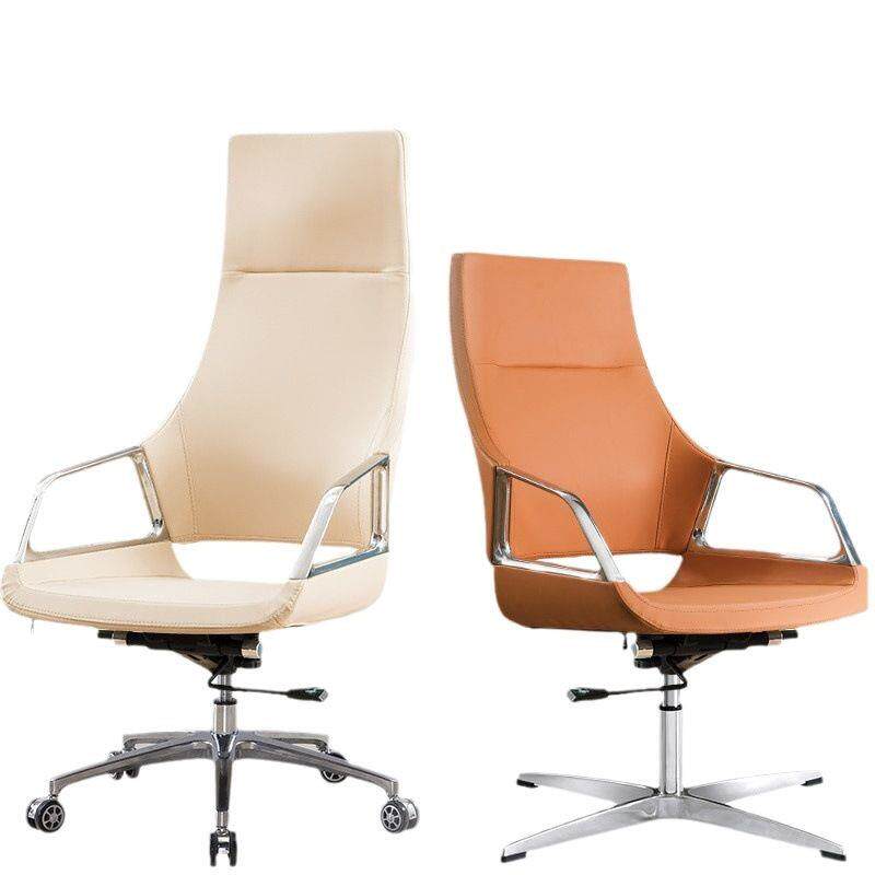 简约升降老板椅久坐人体工学靠背职员电脑椅会议室接待洽谈办公椅