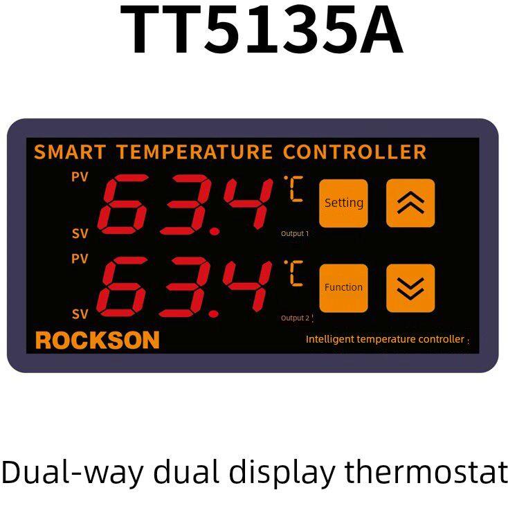 Tt5135A数显独立探头双路恒温开关制冷热水加热温度控制器仪表