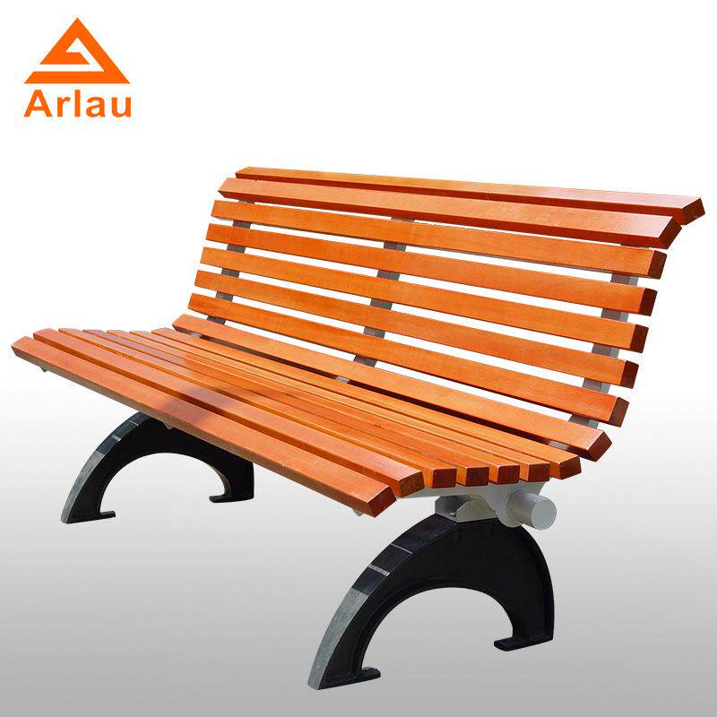 厂家直销户外公园椅座椅铸铁脚实木长椅园林休闲等候椅