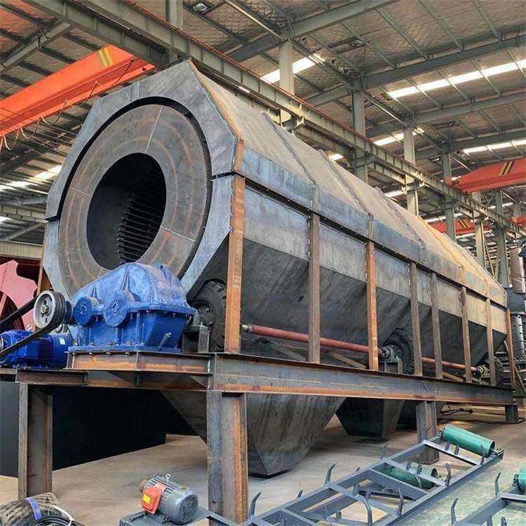 煤场砂场移动式筛选机 陕西滚筒筛沙机 陈腐垃圾筛分无轴圆筒筛