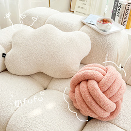 蔓越家云朵泡芙球创意ins含芯可爱抱枕抱枕套客厅沙发靠垫靠枕