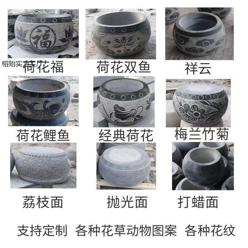 青石柱墩石柱顶石柱墩子底座实心空心正方形石墩雕花石墩子