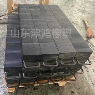 仓储专用承重可达几十吨黑色抗腐蚀实心高分子聚乙烯枕木模具垫块