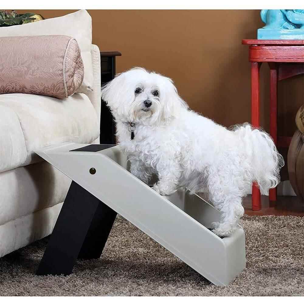 狗狗楼梯折叠上床台阶小型犬泰迪猫塑料防滑床边家用梯子宠物爬梯