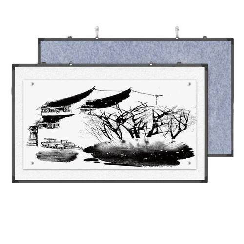 磁吸性可移动画板毛毡国画书法画架支架挂式作品画展示磁性毛毡墙