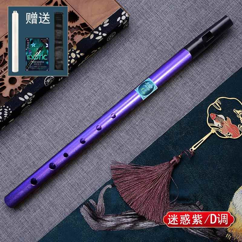 正品爱调尔兰孔哨笛初学者入门金属笛子6CD调高低直笛音课堂竖笛
