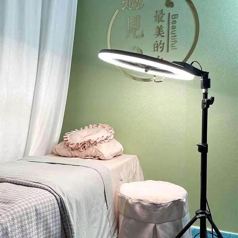 纹绣灯美容灯美甲美睫纹眉落地大光圈护眼LED柔光拍照纹身工作灯