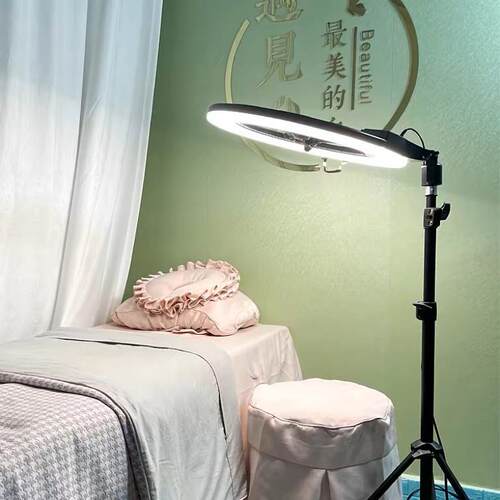 纹绣灯美容灯美甲美睫纹眉落地大光圈护眼LED柔光拍照纹身工作灯