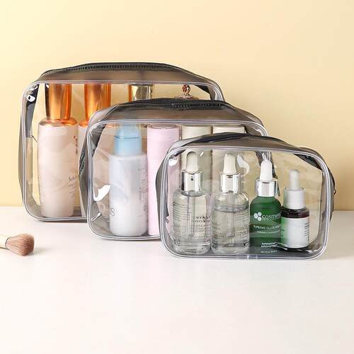 Wholesale PVC transparent waterproof cosmetic bag, portable