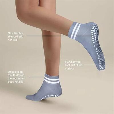 Grip Socks for Women, Non Slip Pilates Yoga Socks with Doubl