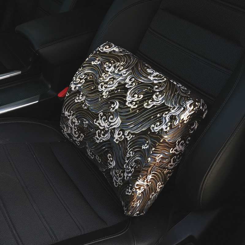 JDM汽车腰靠腰垫个性通用靠背腰枕创意和风乳胶护腰靠垫车内靠枕