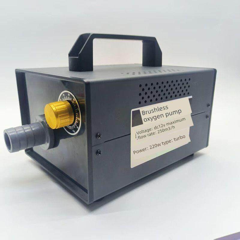 12V-24V无刷涡轮大功率气泵车载增氧机鱼塘运输海鲜专用无极调节