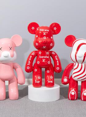 网00045红熊厅熊大型摆件商场店铺饰开业礼客品玄关家居乔装品创