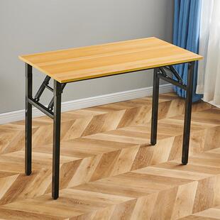 夜摆地直角折叠摊桌议室长条桌培市训桌电家用会脑桌习书桌折叠桌